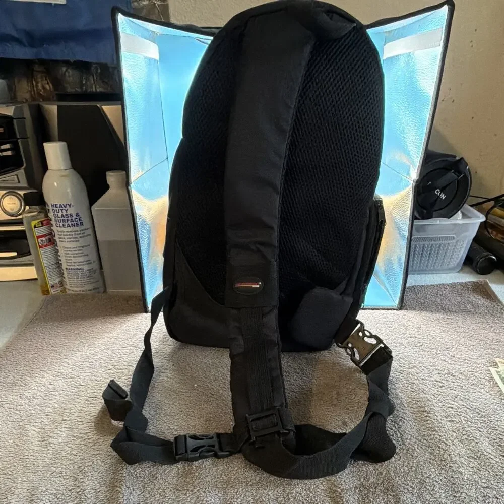 Precision Design Camera Backpack Black/Gray Padded Adjustable Straps very nice